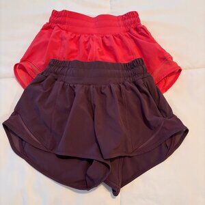 Women's Lululemon Hotty Hot Low-Rise 2.5 Inch Lined Shorts